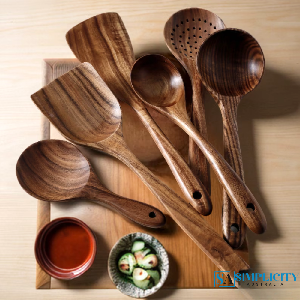 Teak Wooden Utensil Set