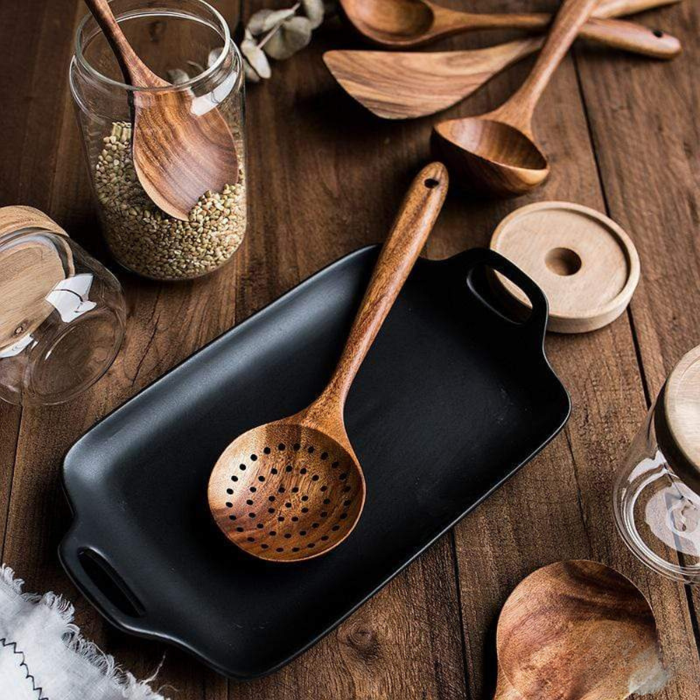 Teak Wooden Utensil Set