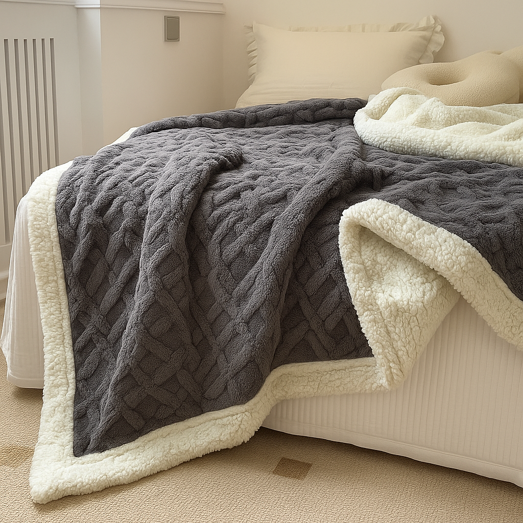 CozyCalm Sherpa Blanket™ Super Soft, Double-Layered & Ultra Warm