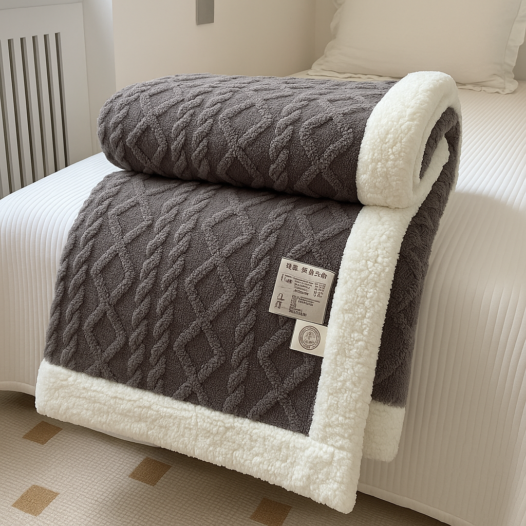 CozyCalm Sherpa Blanket™ Super Soft, Double-Layered & Ultra Warm