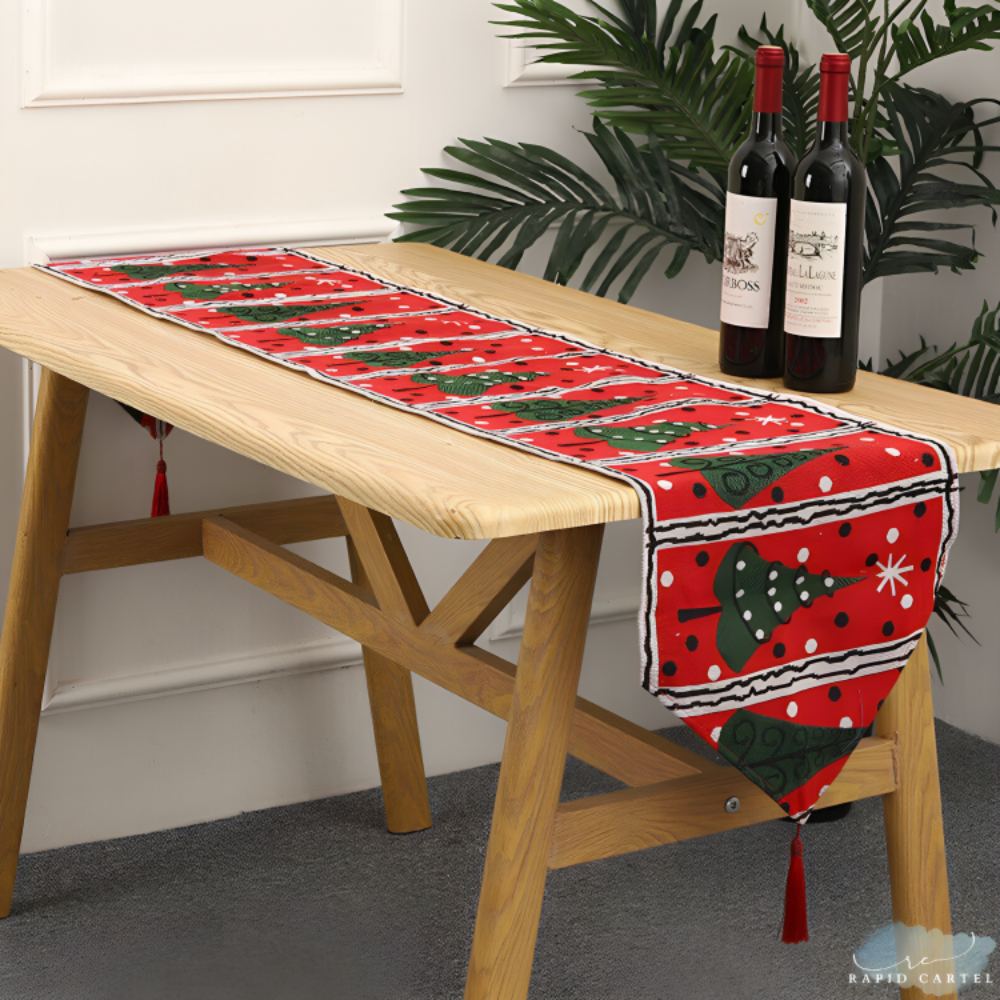 Christmas Linen Table Runner & Placemats