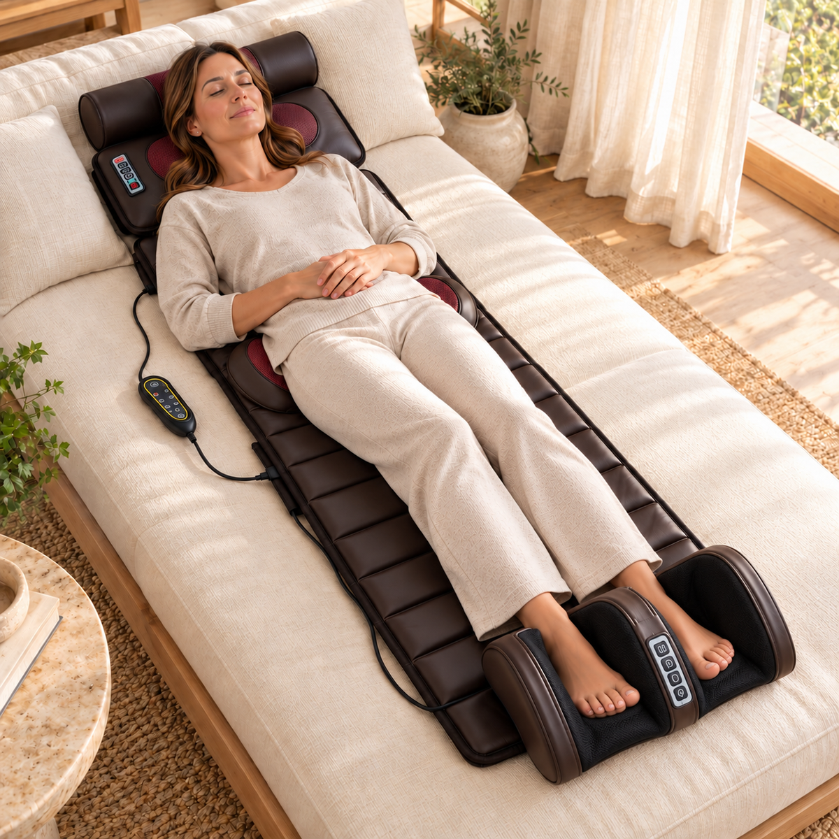 ThermaLuxe™ Full-Body Heat & Massage Mat