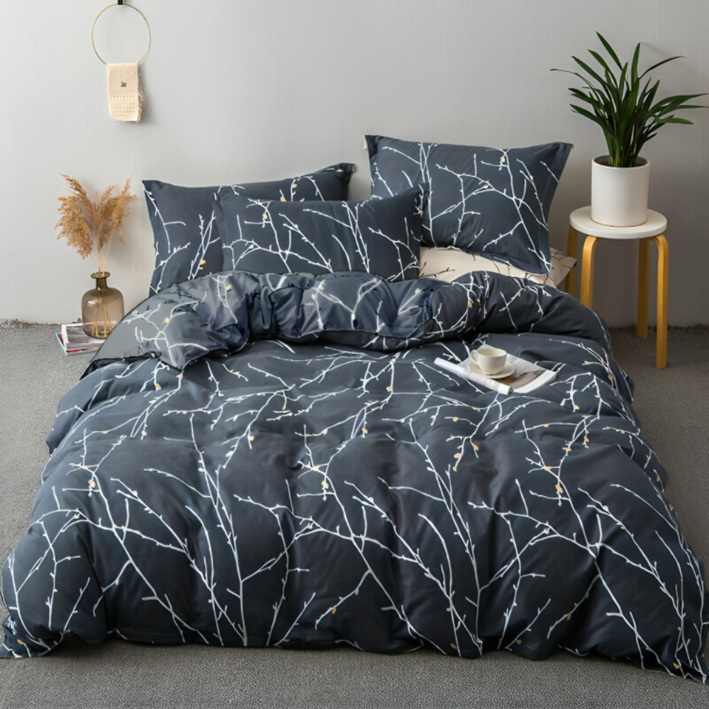 Ultra Soft Printed Quilt Duvet Cover Set