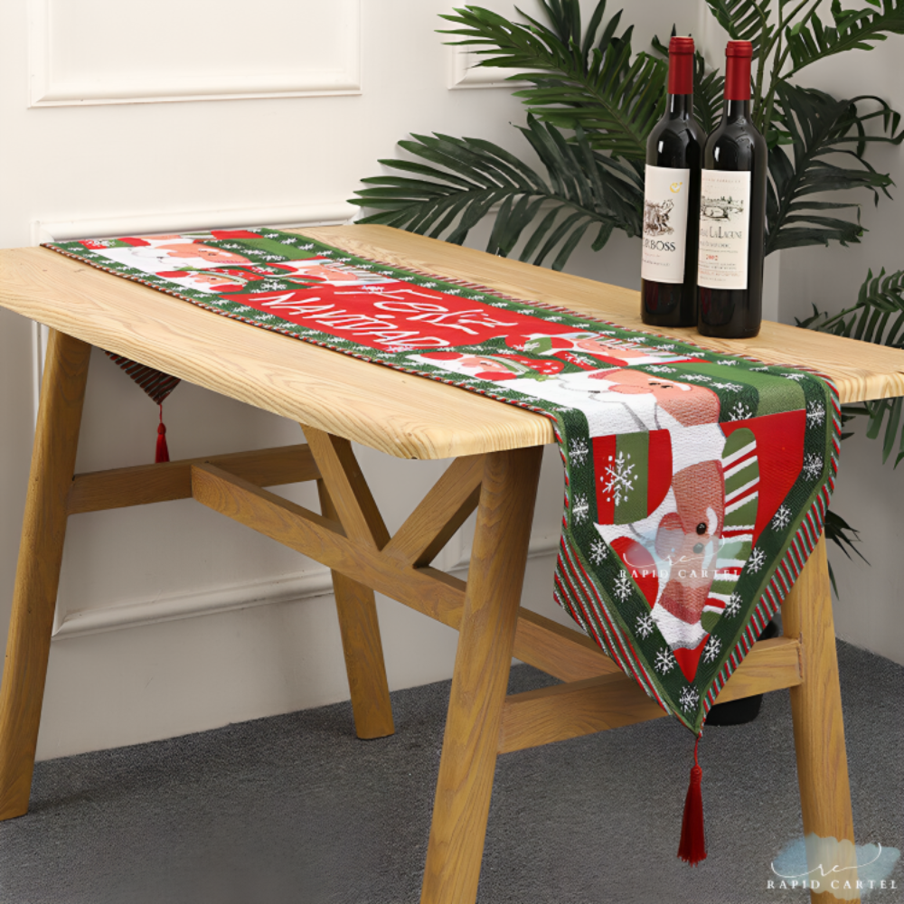 Christmas Linen Table Runner & Placemats
