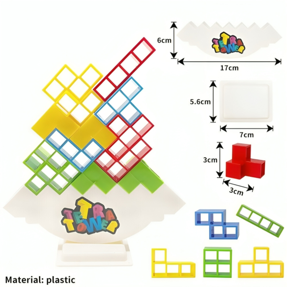 Tetra Tower Balance Game For Kids & Adults