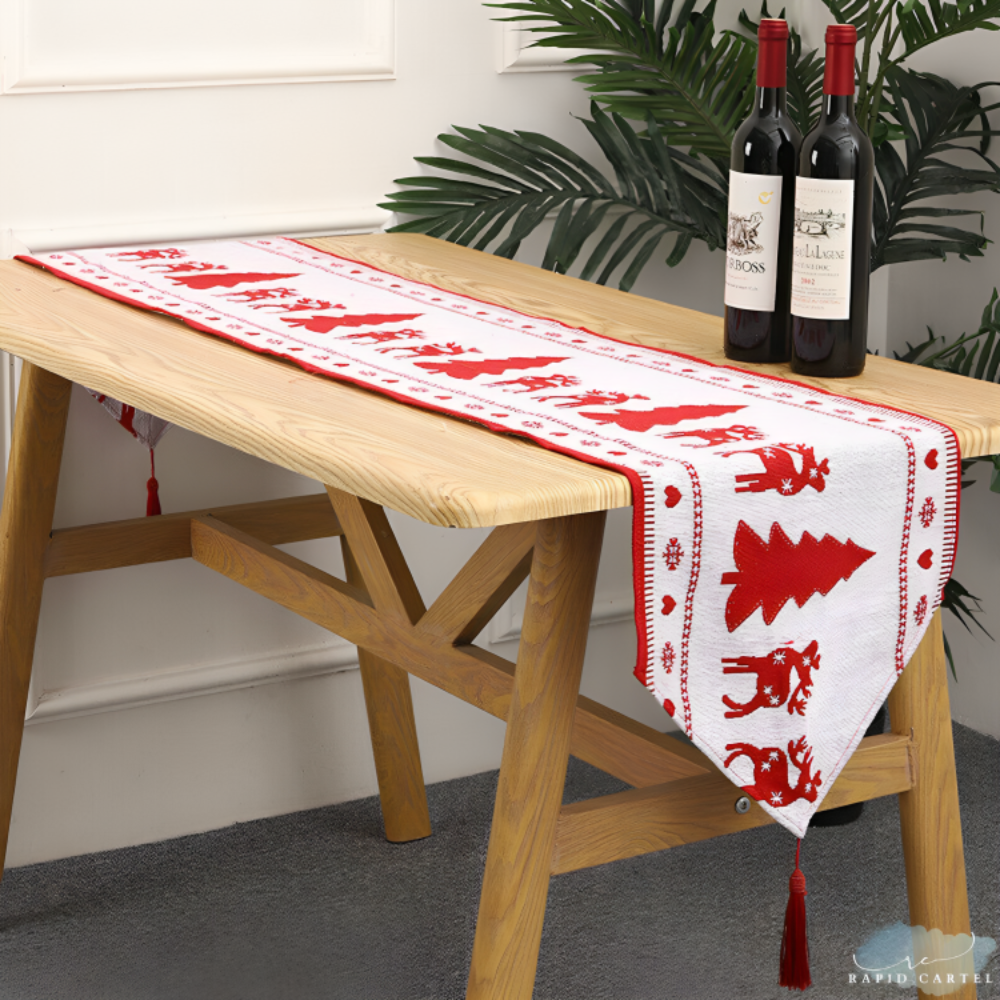 Christmas Linen Table Runner & Placemats