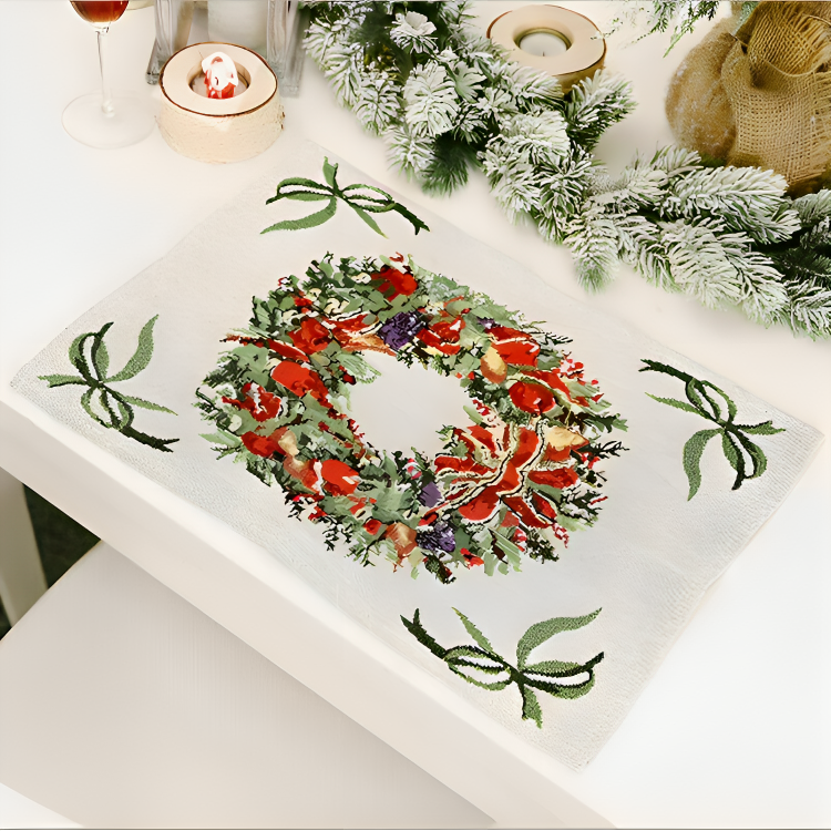 Christmas Linen Table Runner & Placemats