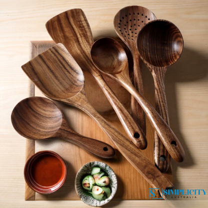 Teak Wooden Utensil Set