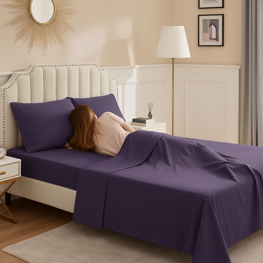 Egyptian Cotton Bedsheet Set | 100% Cotton | 4 Piece Set