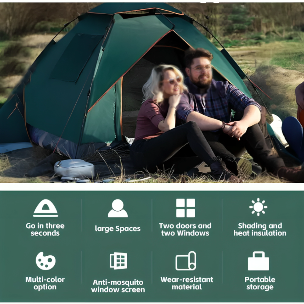 Instant Family Camping Tent | Automatic