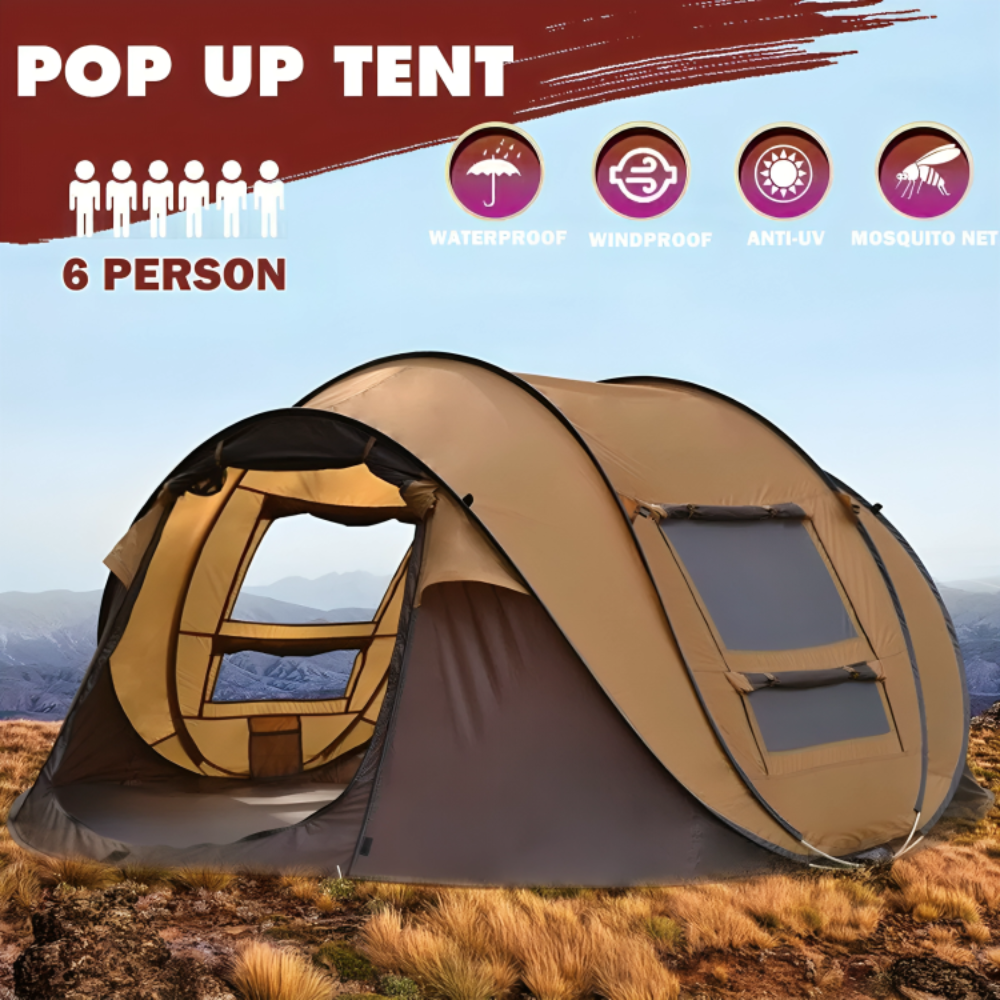 Instant Beach Camping Tent | 6 Person