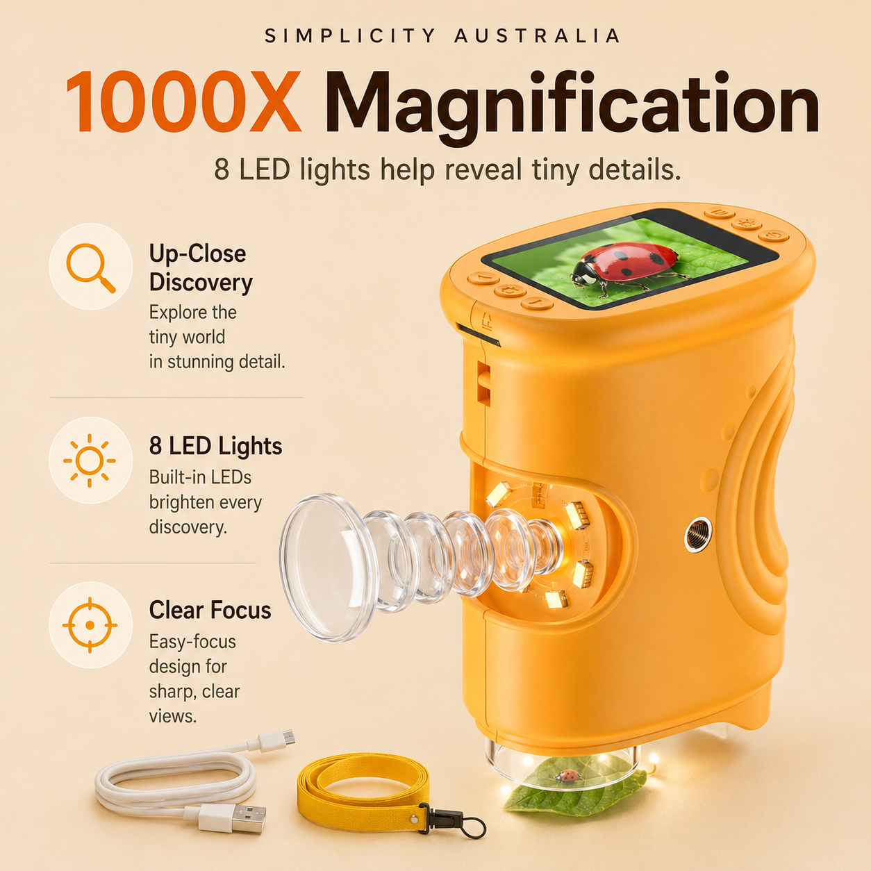 LittleDiscover™ Kids Digital Microscope