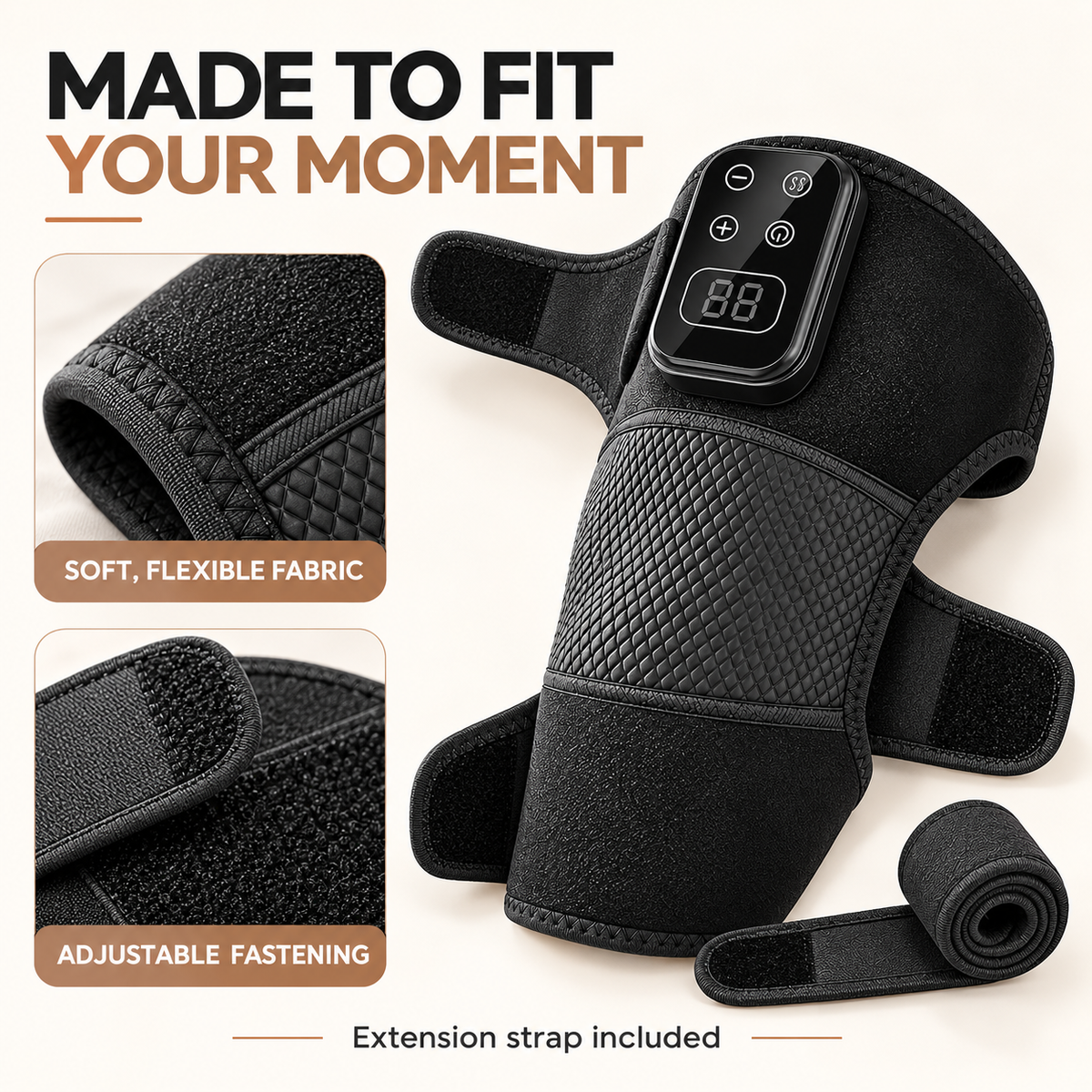 ThermaWrap™ 3-in-1 Cordless Heat &amp; Vibration Wrap