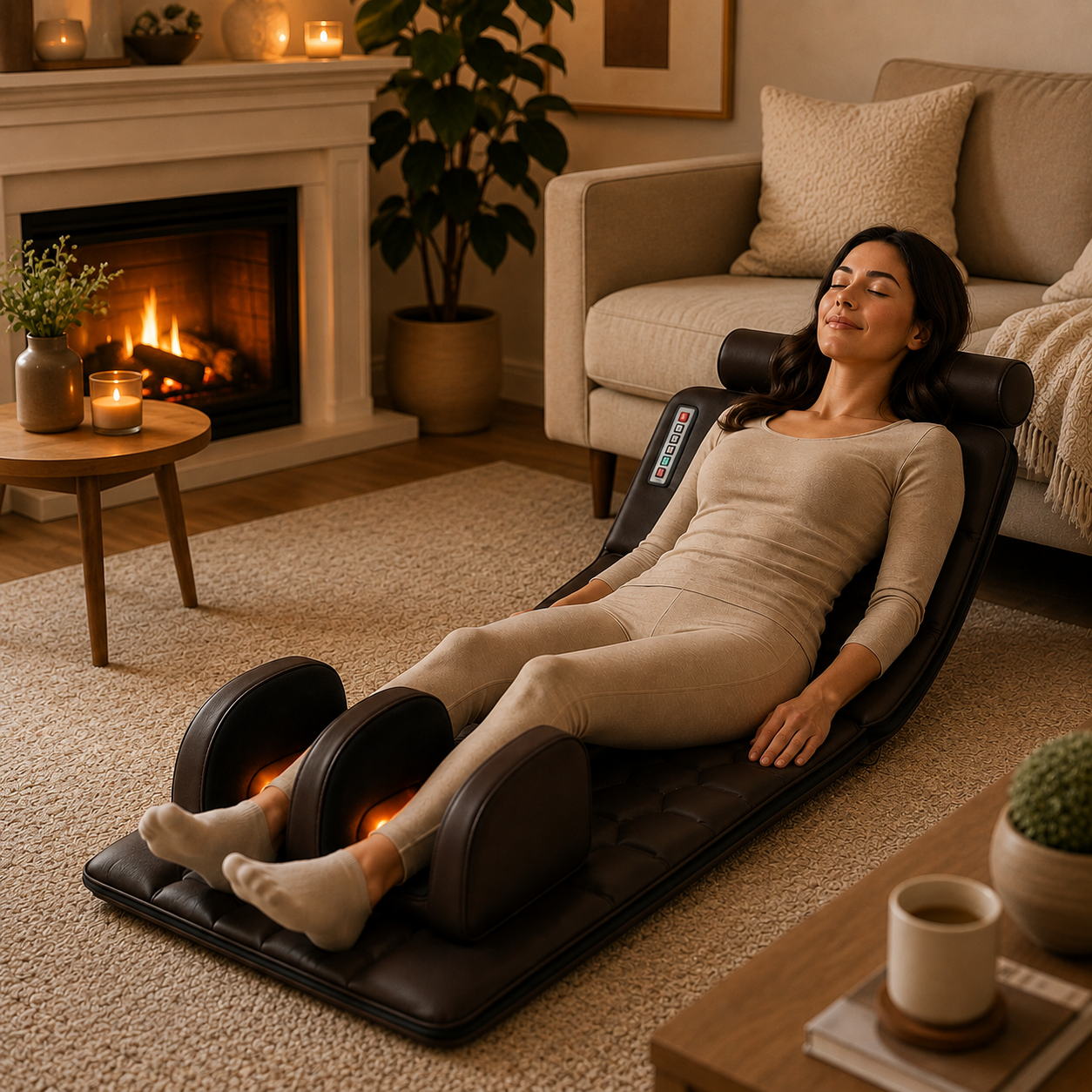 ThermaLuxe™ Full-Body Heat &amp; Massage Mat