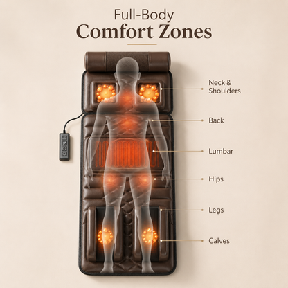 ThermaLuxe™ Full-Body Heat &amp; Massage Mat