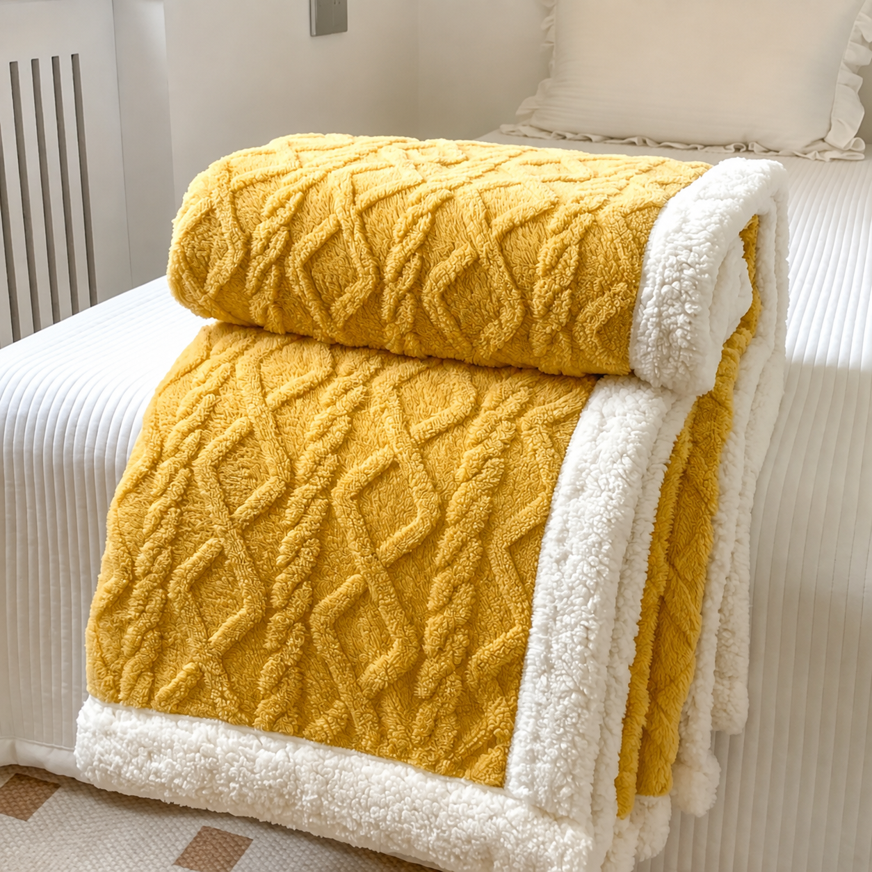 CozyCalm Sherpa Blanket™ Super Soft, Double-Layered &amp; Ultra Warm