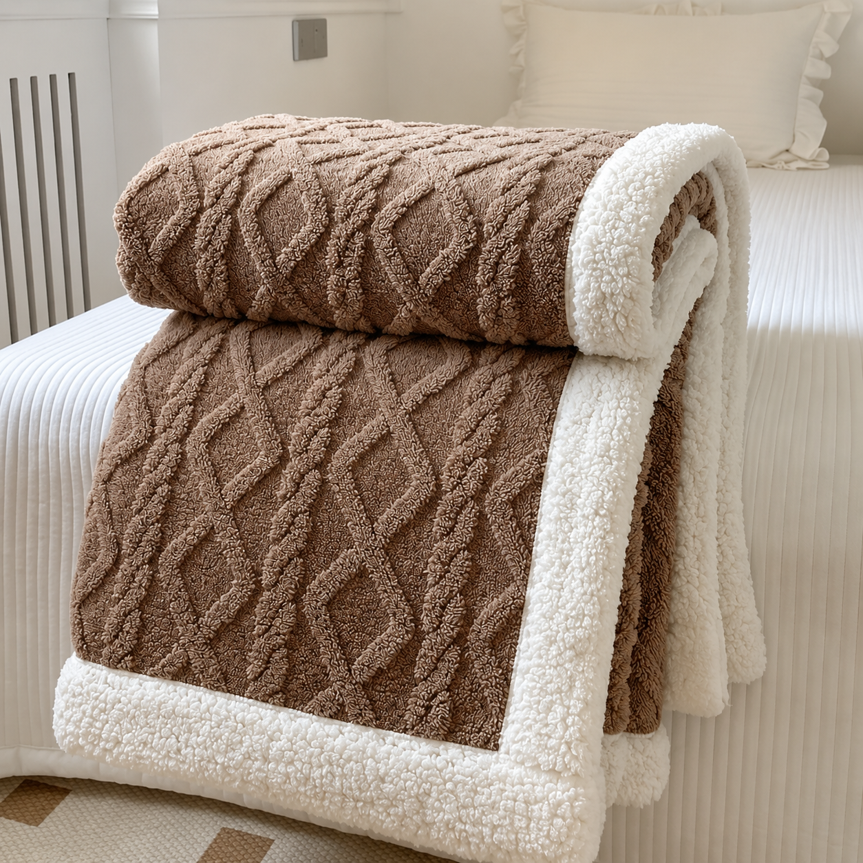 CozyCalm Sherpa Blanket™ Super Soft, Double-Layered &amp; Ultra Warm