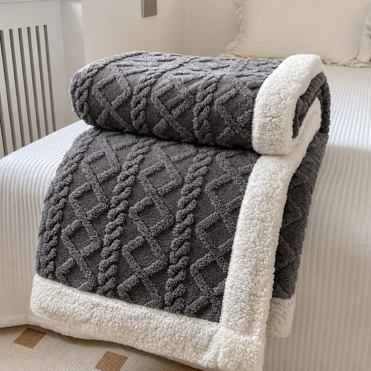 CozyCalm Sherpa Blanket™ Super Soft, Double-Layered &amp; Ultra Warm
