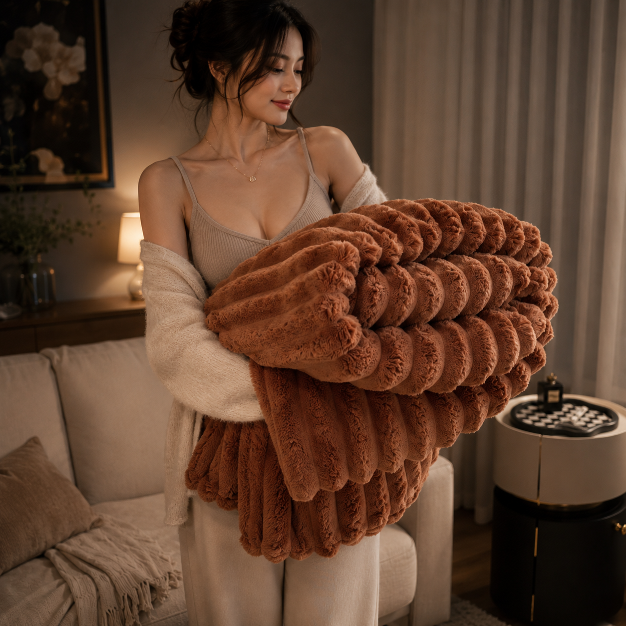 DreamCloud Ribbed Throw