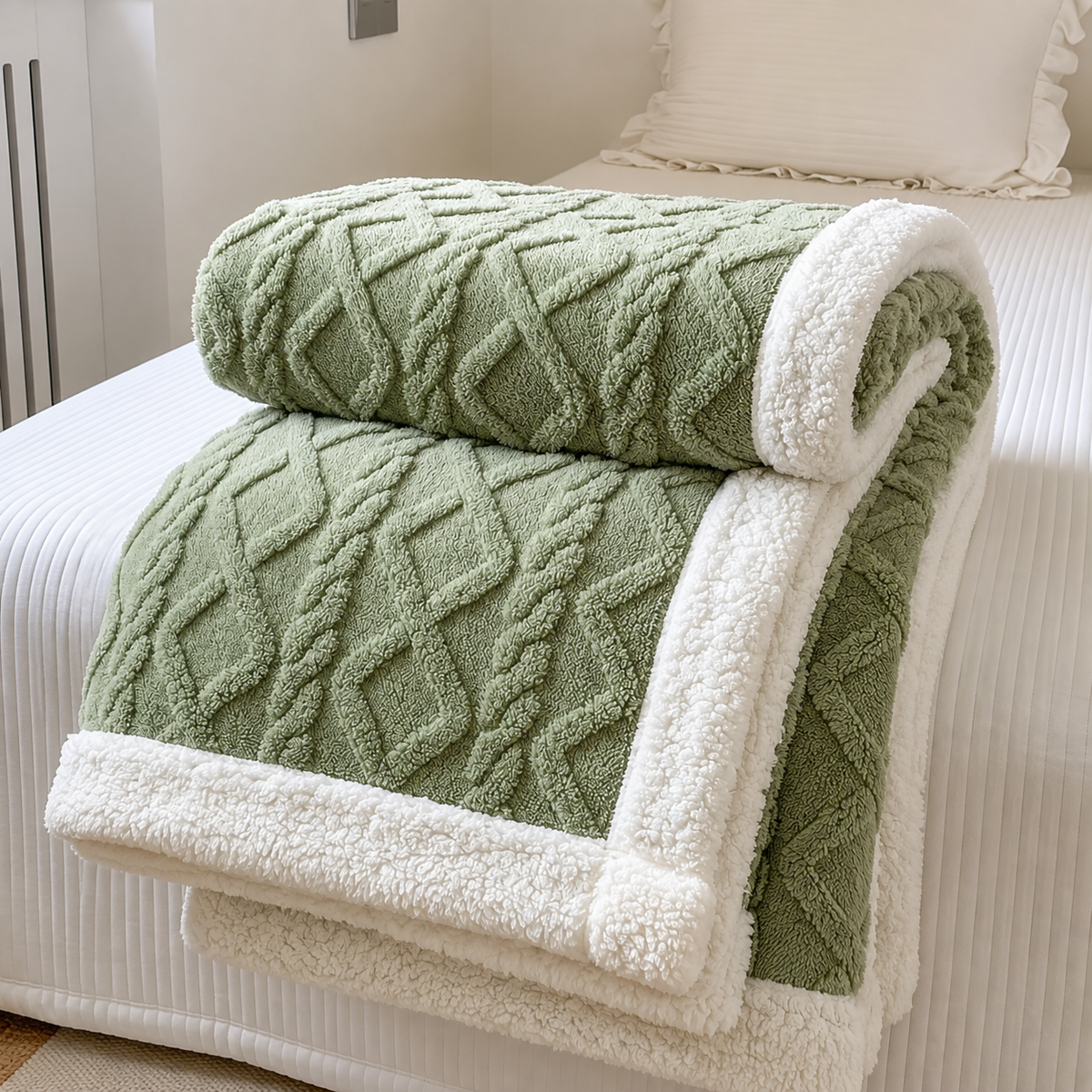 CozyCalm Sherpa Blanket™ Super Soft, Double-Layered &amp; Ultra Warm