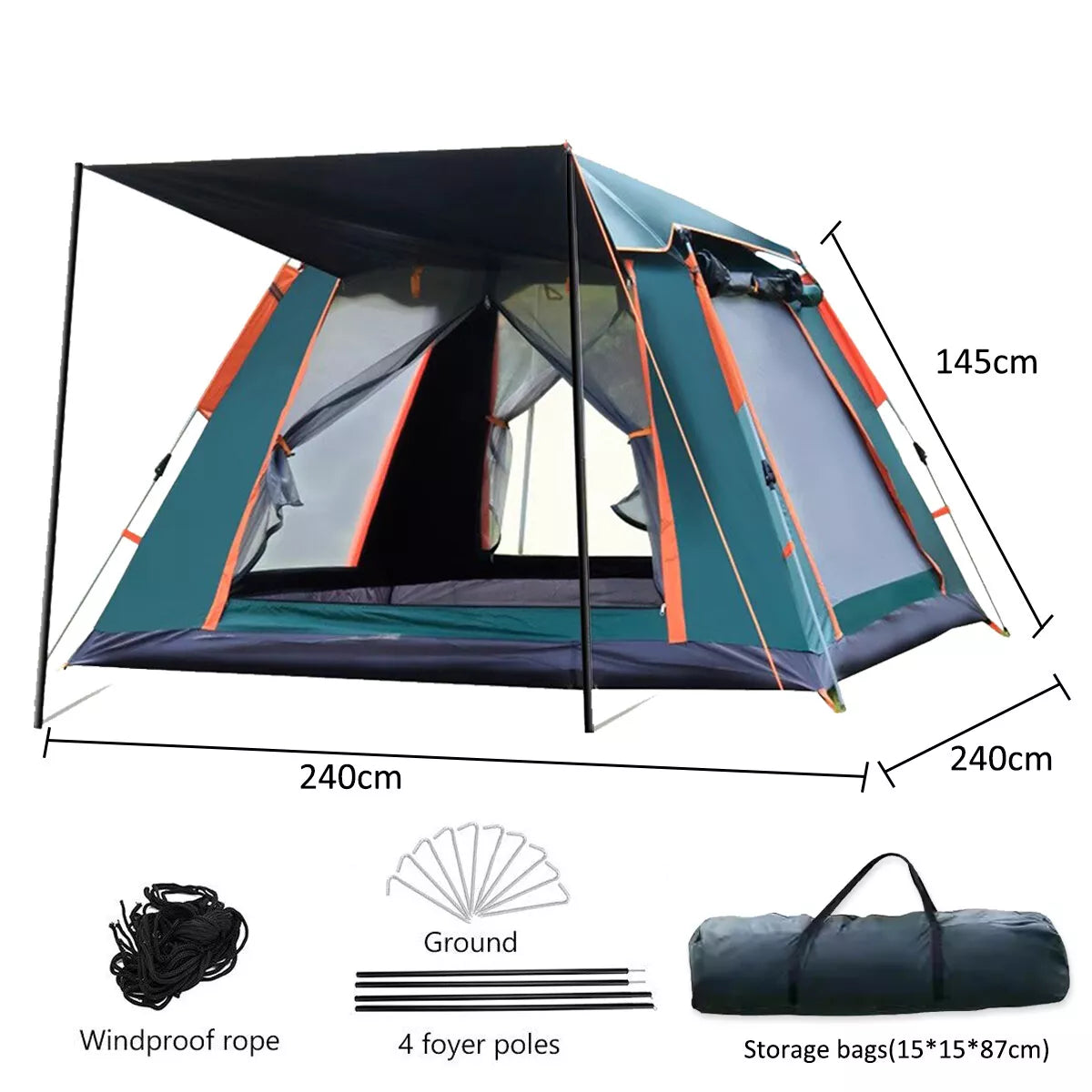 Instant Family Camping Tent | 3-6 Person