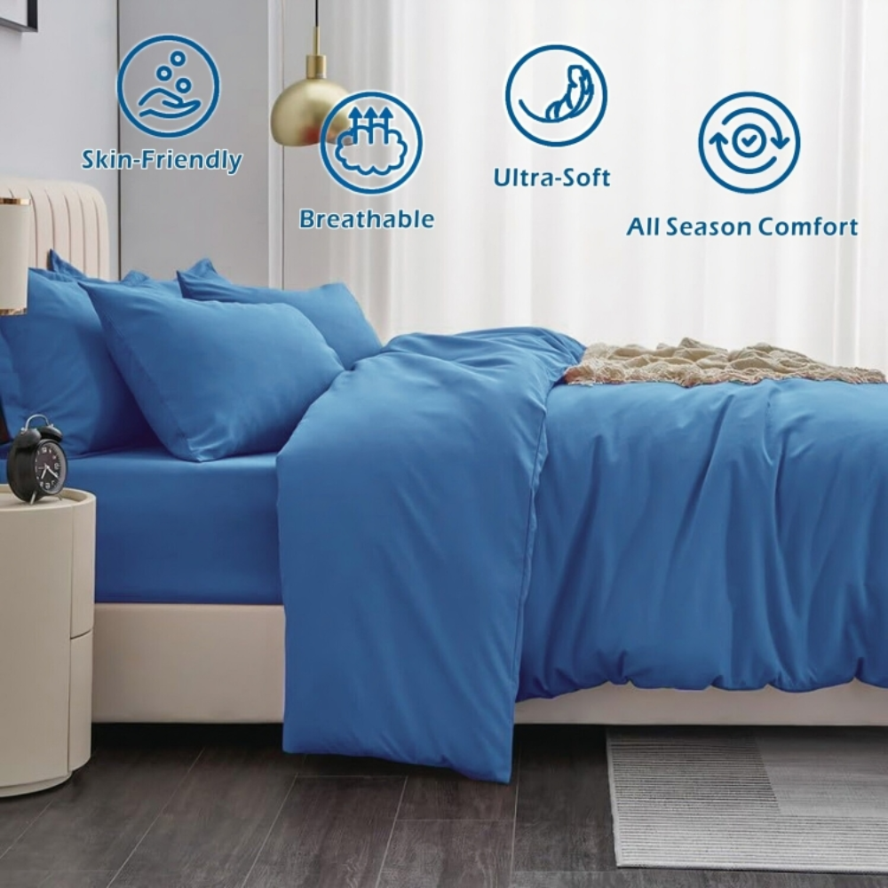 SoftLux™ Quilt Duvet Cover Set - Ocean
