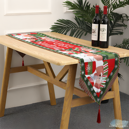 Christmas Linen Table Runner &amp; Placemats