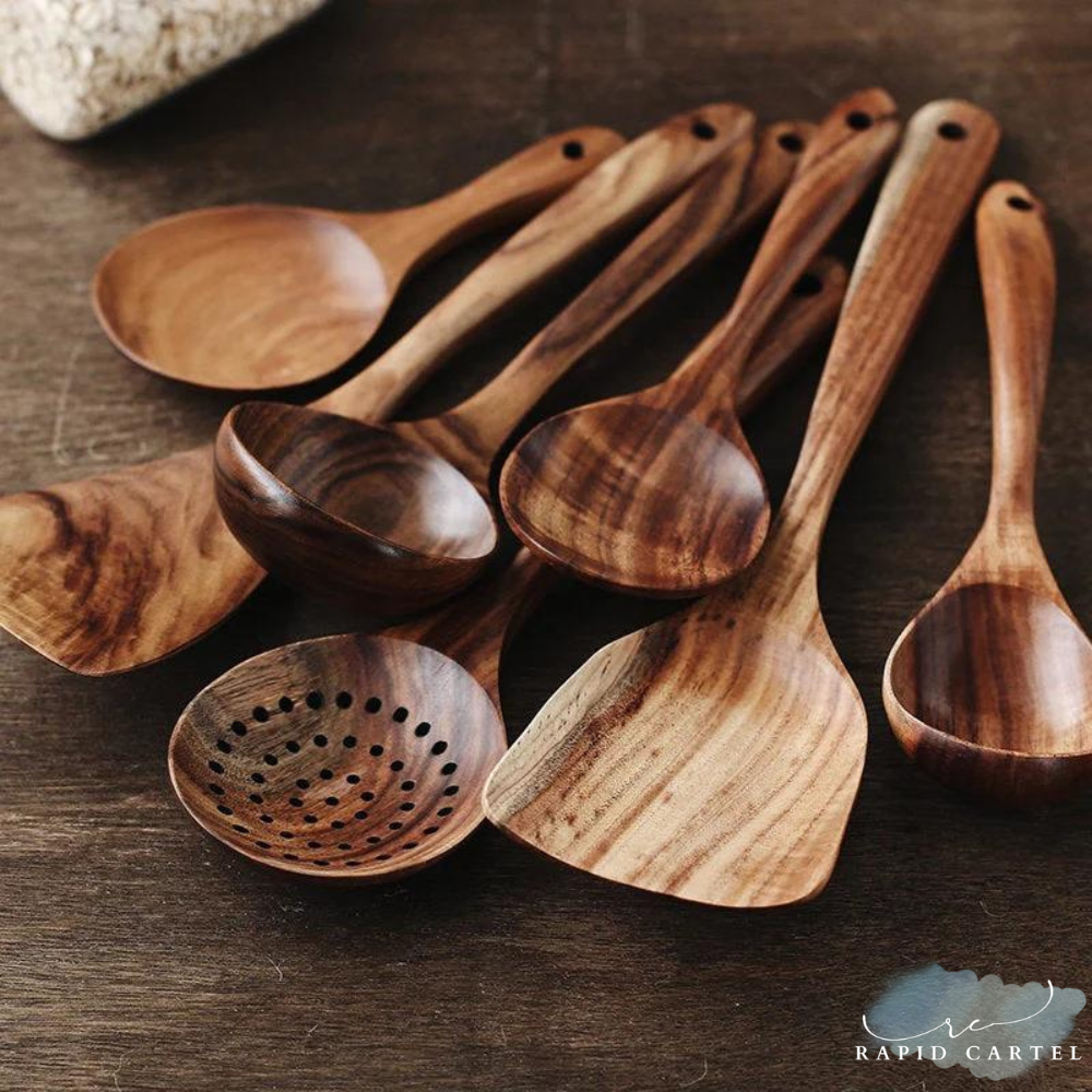 Premium Teak Wood Utensil Set