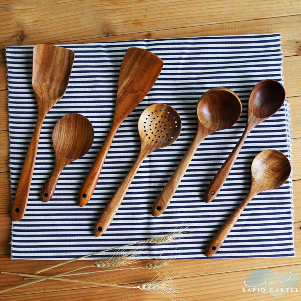 Premium Teak Wood Utensil Set