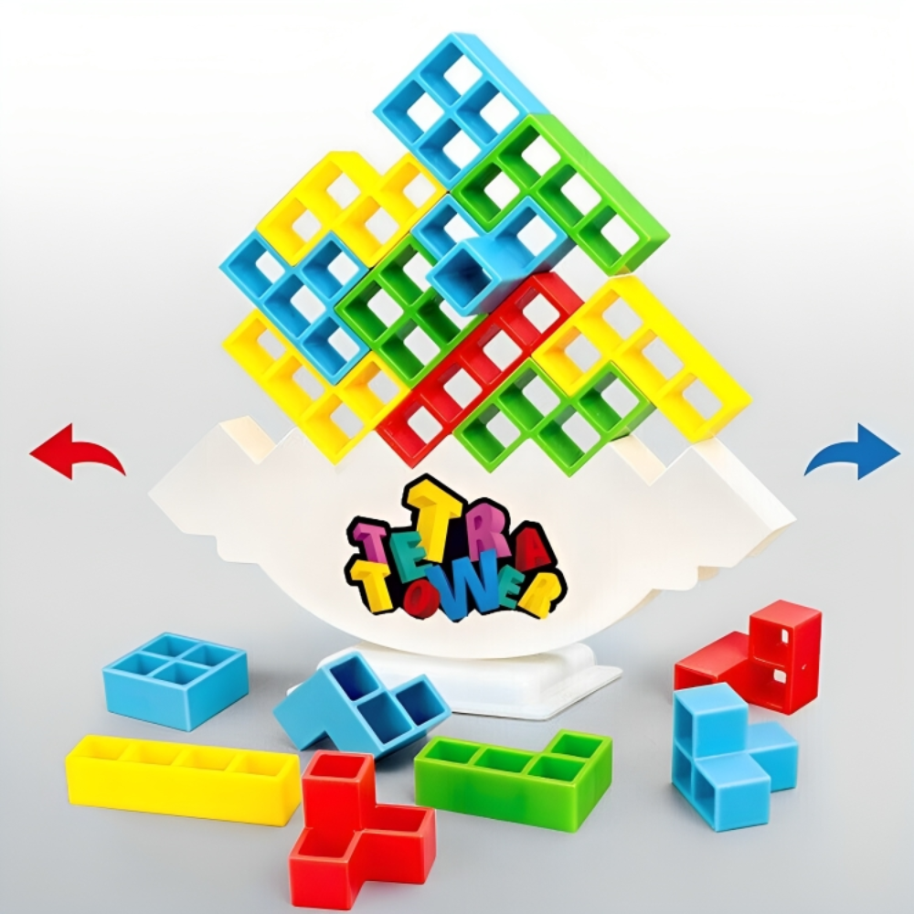 Tetra Tower Balance Game For Kids & Adults