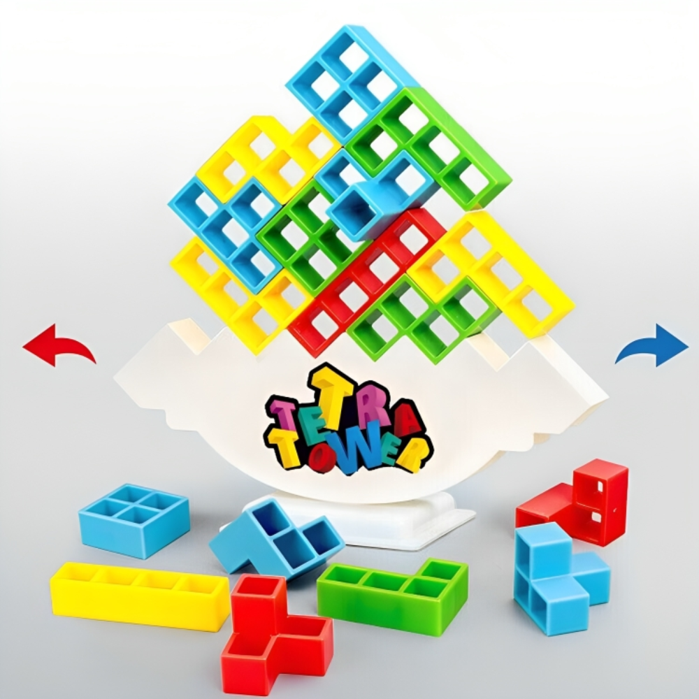 Tetra Tower Balance Game For Kids &amp; Adults