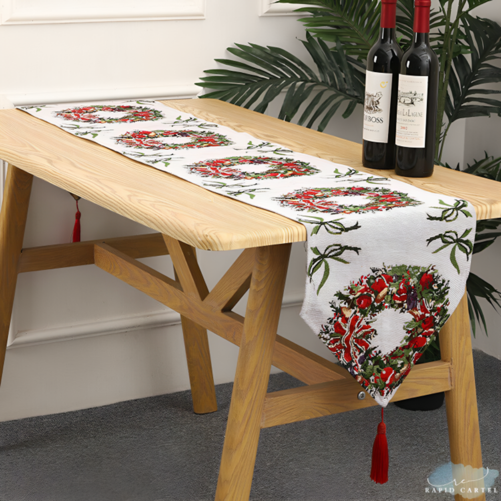 Christmas Linen Table Runner & Placemats
