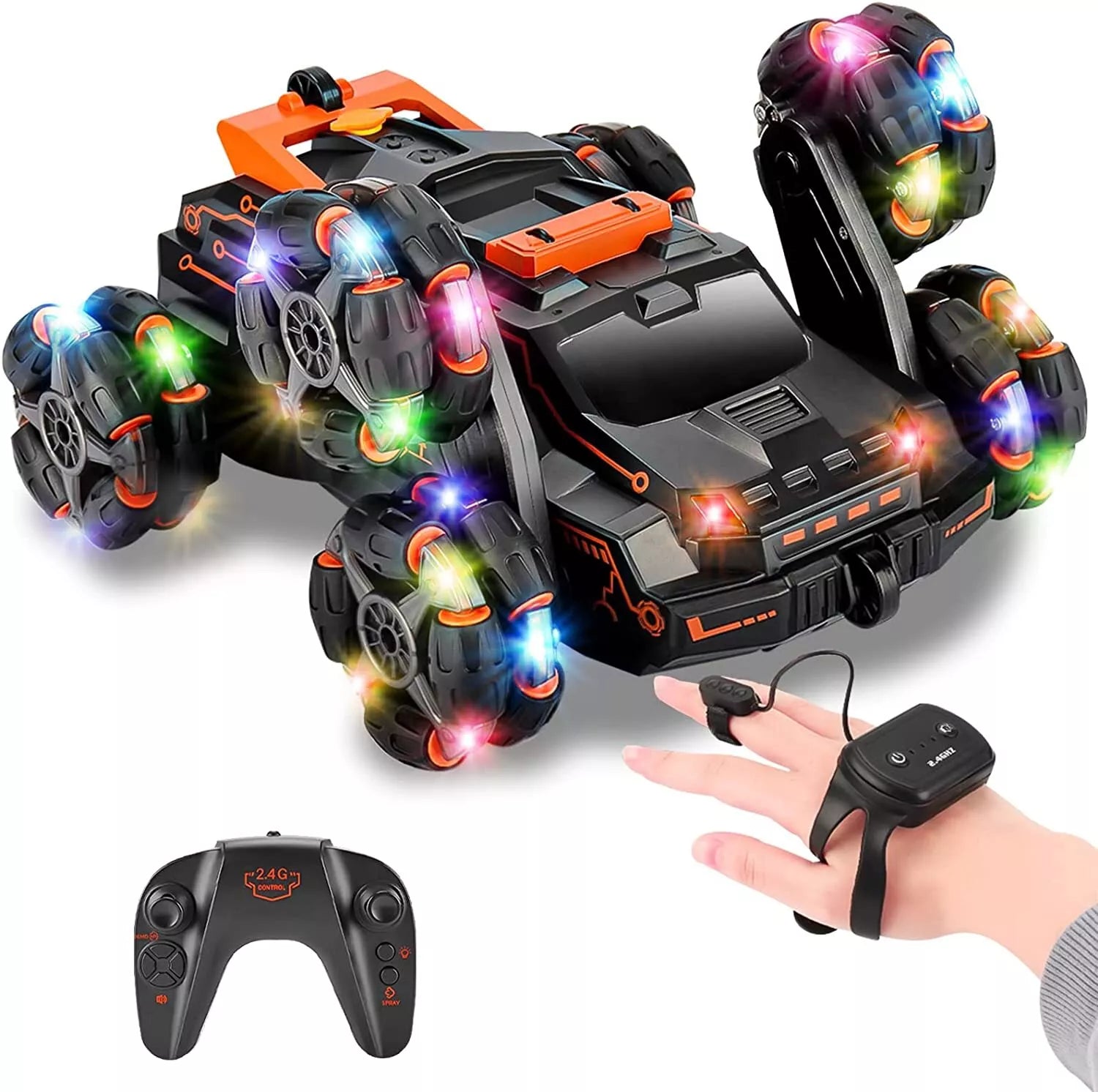 AI Technology Stunt Car™ with Hand Gesture WristBand &amp; Remote Control