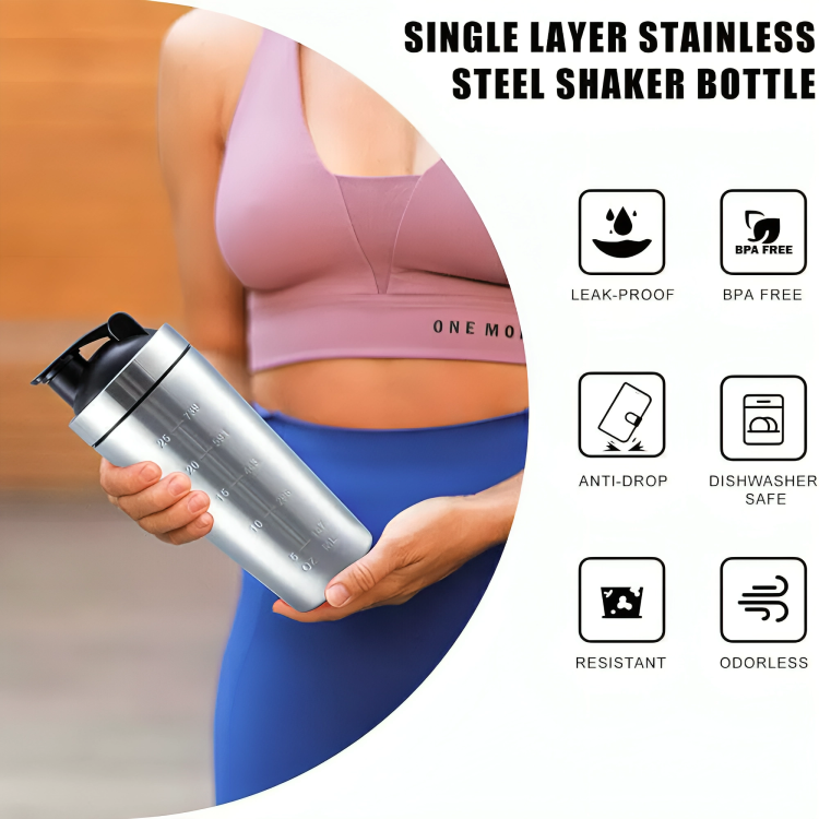 Stainless Steel Gym Shaker