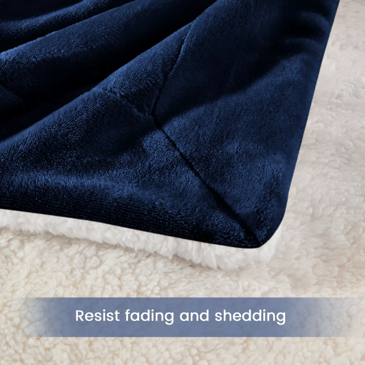 Deluxe Sherpa Flannel Fleece Blanket | Ultra Soft &amp; Warm