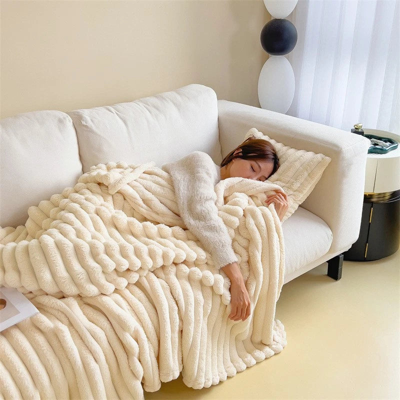 DreamCloud Ribbed Throw